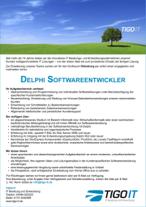 delphi softwareentwickler - Timo Göbel TIGO