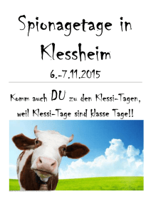 Tage sind klasse Tage!! - Landwirtschaftliche Fachschulen Kleßheim