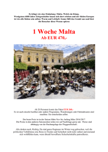 1 Woche Malta - Reise Britz