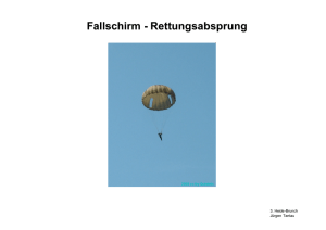 Fallschirm - Rettungsabsprung - Tantau