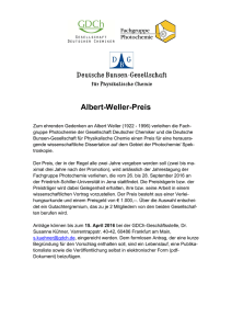 Albert-Weller-Preis - Gesellschaft Deutscher Chemiker
