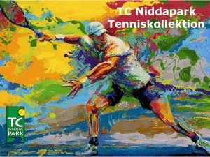 Katalog für die TCN-Kollektion 2016 - tenniszentrum