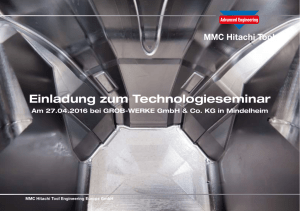 MMC Hitachi Tool - Einladung - GROB