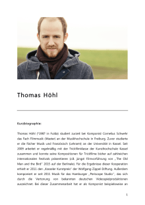 Thomas Höhl - THOMAS HOEHL