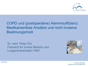 COPD und (postoperative) Ateminsuffizienz