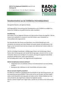 SD Punktion - Radiologie Wegenschimmel & Eibenberger
