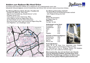 anfahrtskizze - Radisson Blu Hotel Erfurt