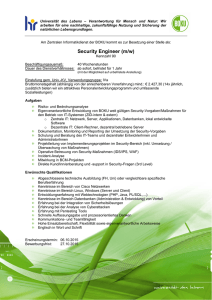 Security Engineer (m/w)