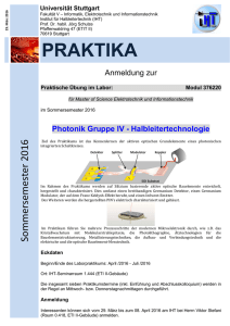 Halbleitertechnologie - Gruppe-IV-Photonik