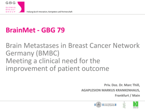BrainMet - GBG 79 Brain Metastases in Breast Cancer Network