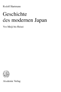 Geschichte des modernen Japan