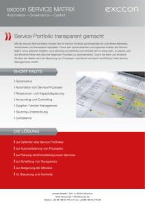 exccon SERVICE MATRIX