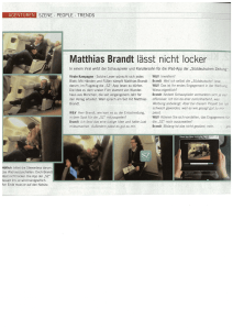 Matthias Brandt lässt nicht locker