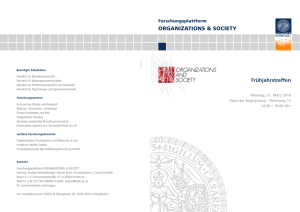 organizations & society - Universität Innsbruck