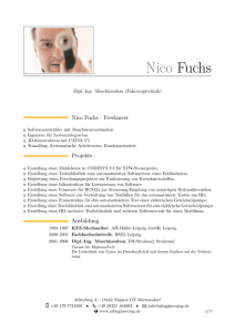 Vita herunterladen - Nico Fuchs Engineering