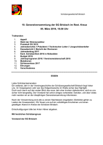 Einladung GV 2016 - Schützengesellschaft Brislach