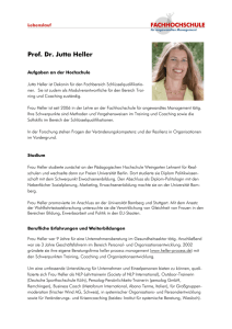 Prof. Dr. Jutta Heller - Hochschule für angewandtes Management