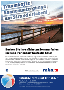 Buchen Sie Ihre nächsten Sommerferien im Reka