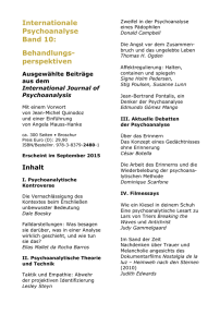 Internationale Psychoanalyse Band 10: Behandlungs