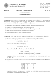 Blatt V1 - Fachbereich Mathematik