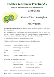 Tegeler Schützen-Verein e.V. Oster-Eier
