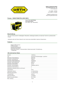 Pramac - S9000 PD882TRA (230V/400V)