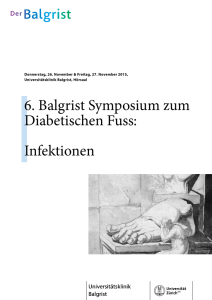 6. Balgrist Symposium zum Diabetischen Fuss: Infektionen