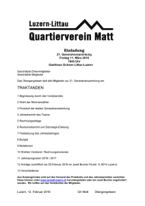 Protokoll 5 2002 - Quartiere der Stadt Luzern