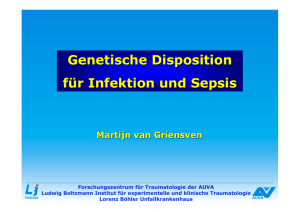 Genetische Disposition für Infektion und Sepsis