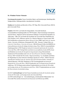 Dr. Wladimir Fischer-Nebmaier - Österreichische Akademie der