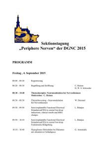 Programm Sektionstagung Periphere Nerven 2015