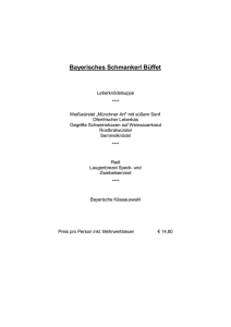 Bayerisches Schmankerl Büffet