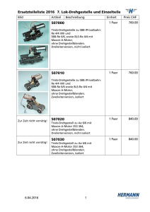 Ersatzteileliste 2016 7. Lok-Drehgestelle und Einzelteile