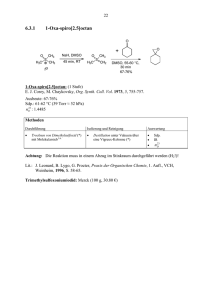6.3.1 1-Oxa-spiro[2.5]octan - Institut für Organische Chemie