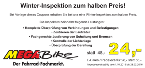 Winter-Inspektion zum halben Preis!