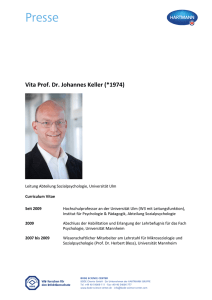 Vita Prof. Dr. Johannes Keller (*1974)
