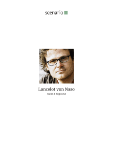 Lancelot von Naso - scenario | agentur für film und fernsehen GmbH