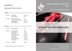 Programm - Verband Musikschulen Baselland
