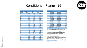 Konditionen Planet 105