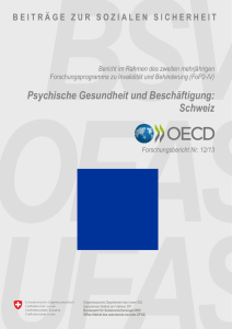 Psychische Gesundheit und Beschäftigung: Schweiz