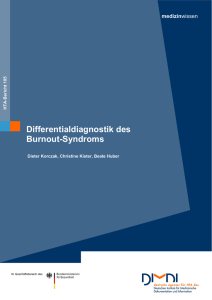 Differentialdiagnostik des Burnout-Syndroms