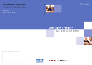 Alzheimer-Krankheit Sie sind nicht allein