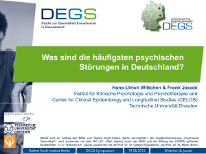 Was sind die häufigsten psychischen Störungen in Deutschland?