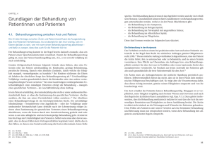 Grundlagen der Behandlung von Patientinnen und Patienten