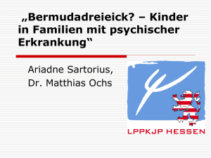 „Bermudadreieick? – Kinder in Familien mit psychischer Erkrankung“
