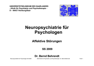Neuropsychiatrie für Psychologen_Affektive Störungen