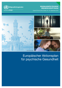 Europäische Aktionsplan für psychische Gesundheit