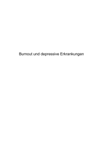 Burnout und depressive Erkrankungen