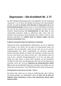 Depression – Die Krankheit Nr. 1 - Internisten-im-Netz