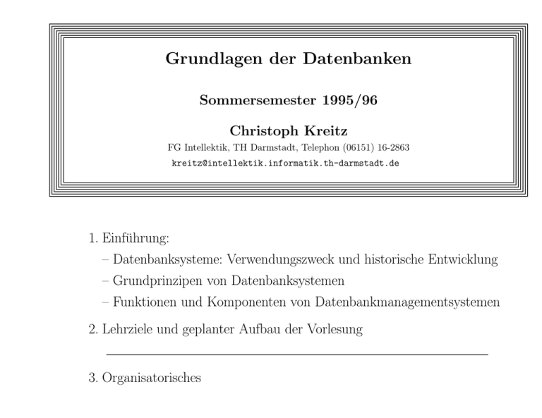 Grundlagen Der Datenbanken